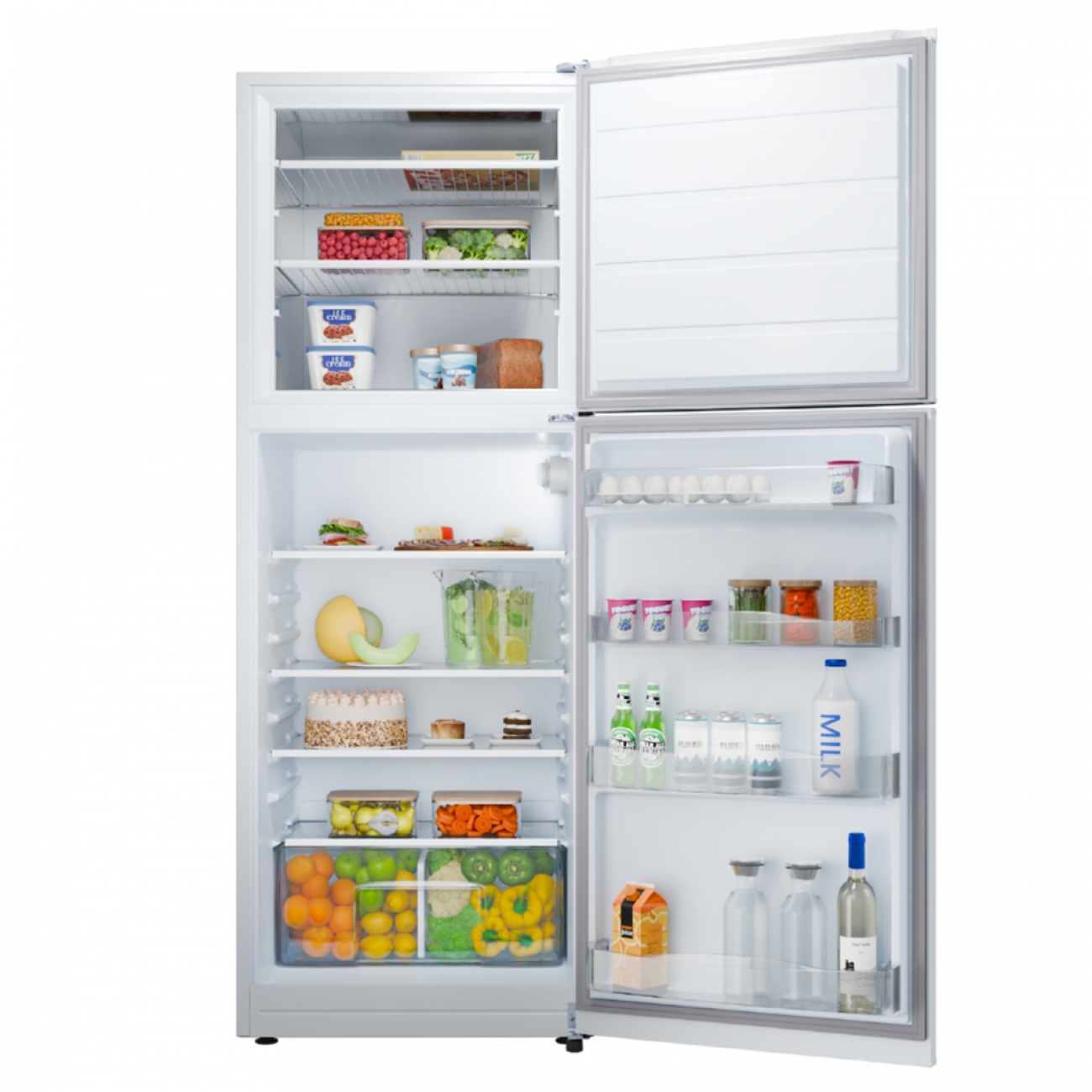 Imagen Heladera Con Freezer Drean Hdr400f30b 397 Lts Blanca