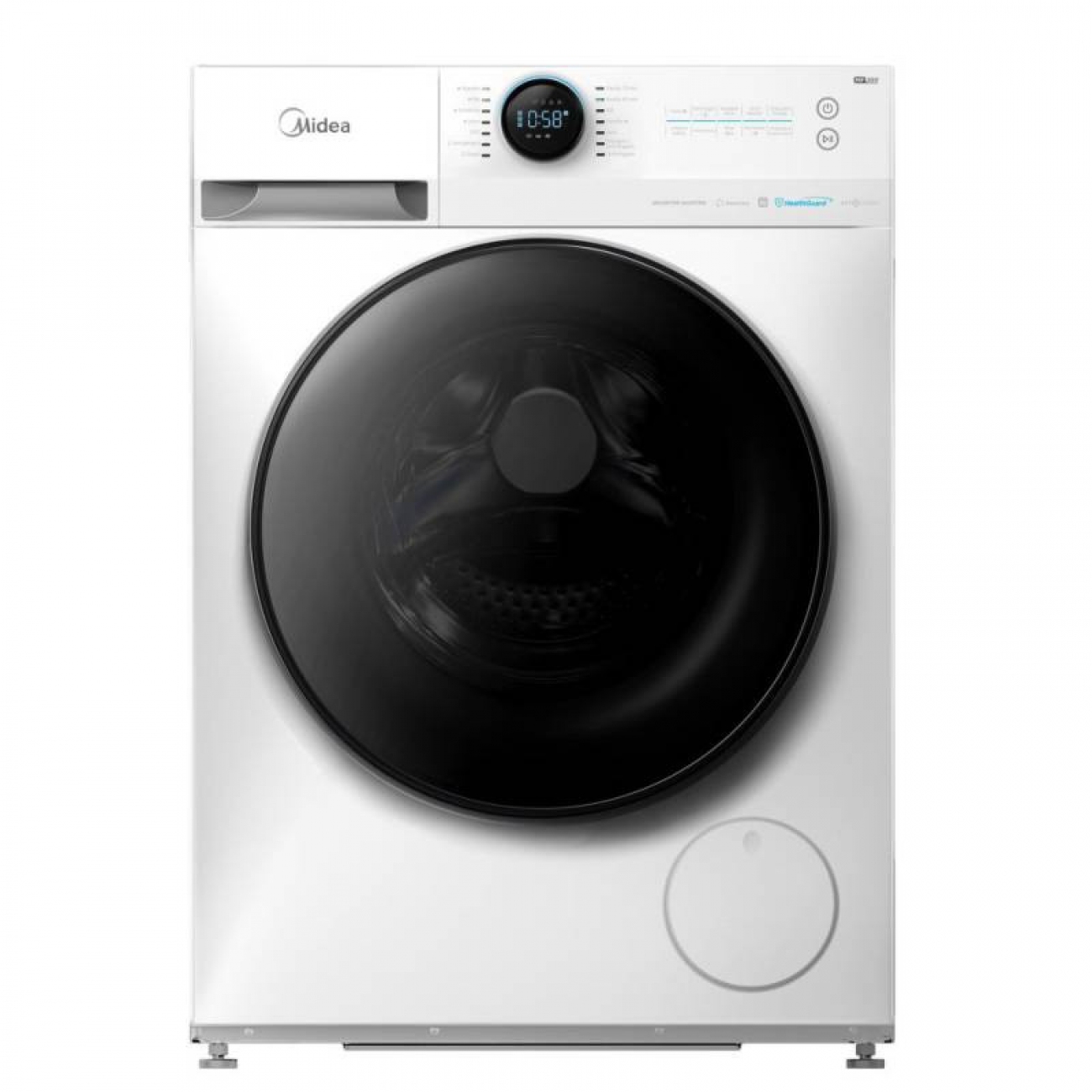 Imagen Lavarropas Carga Frontal Inverte Midea Mf200w80wb/w-a