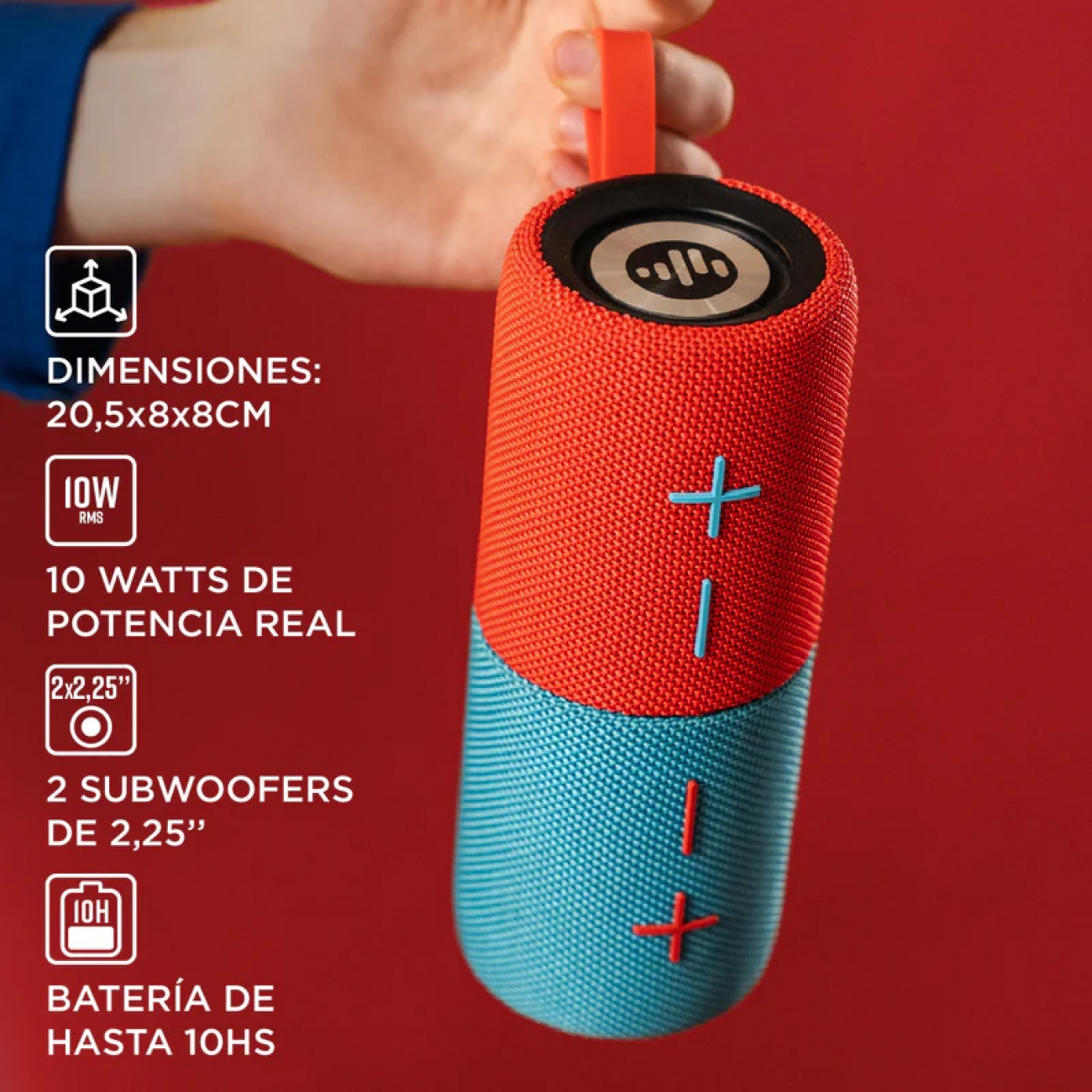 Imagen Parlante Portátil Stromberg Twin 2 Bluetooth 10w