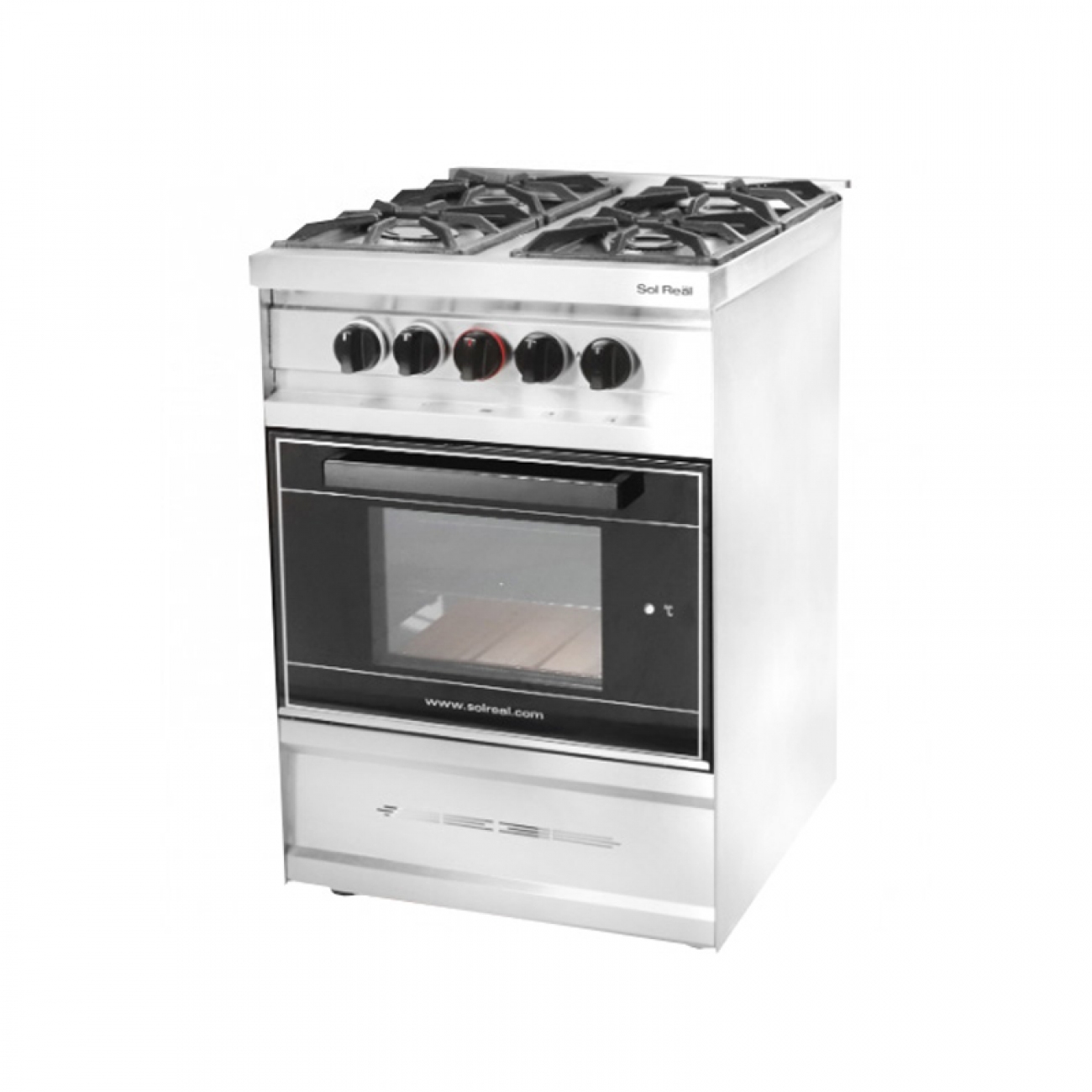 Imagen Cocina Sol Real 575-gevv 4h Rejilla Fundici&oacute;n Pta. Vidrio