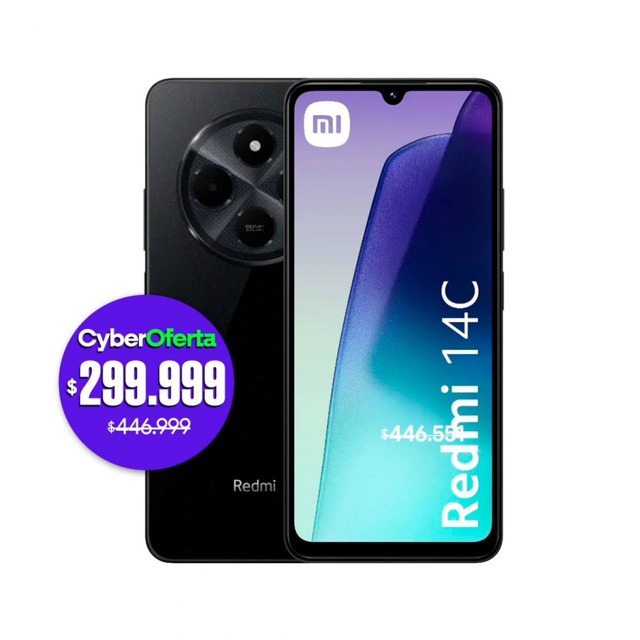 Imagen Celular Xiaomi Redmi 14c 6.8" 4/128 Gb Midnight Black