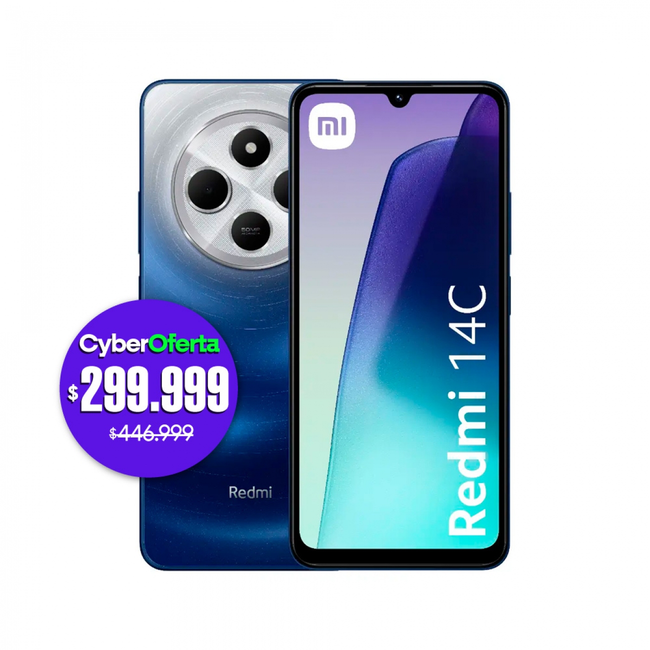 Imagen Celular Xiaomi Redmi 14c 6.8" 4/128 Gb Starry Blue