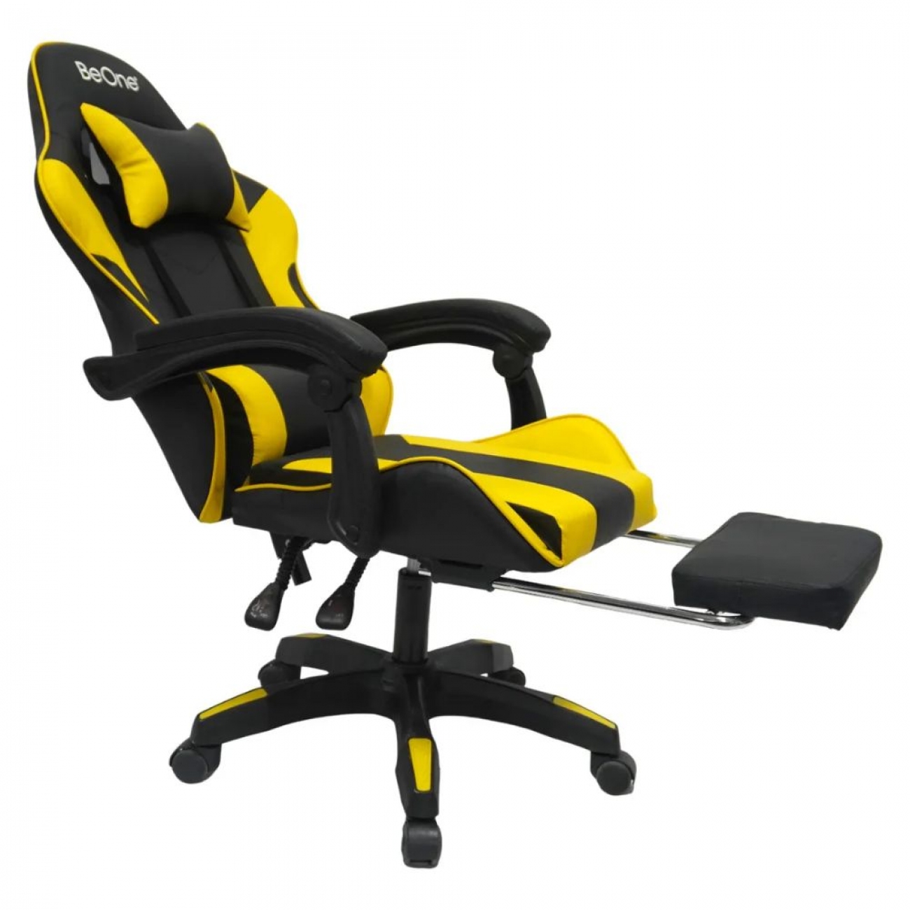 Imagen Silla Gamer Be One Gcshkyi Apoyabrazos Negro/amarillo