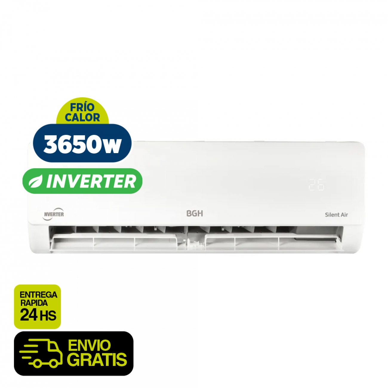 Imagen Aire Acond Inverter Bgh Bsi37wcnx 3650w 3139 frig