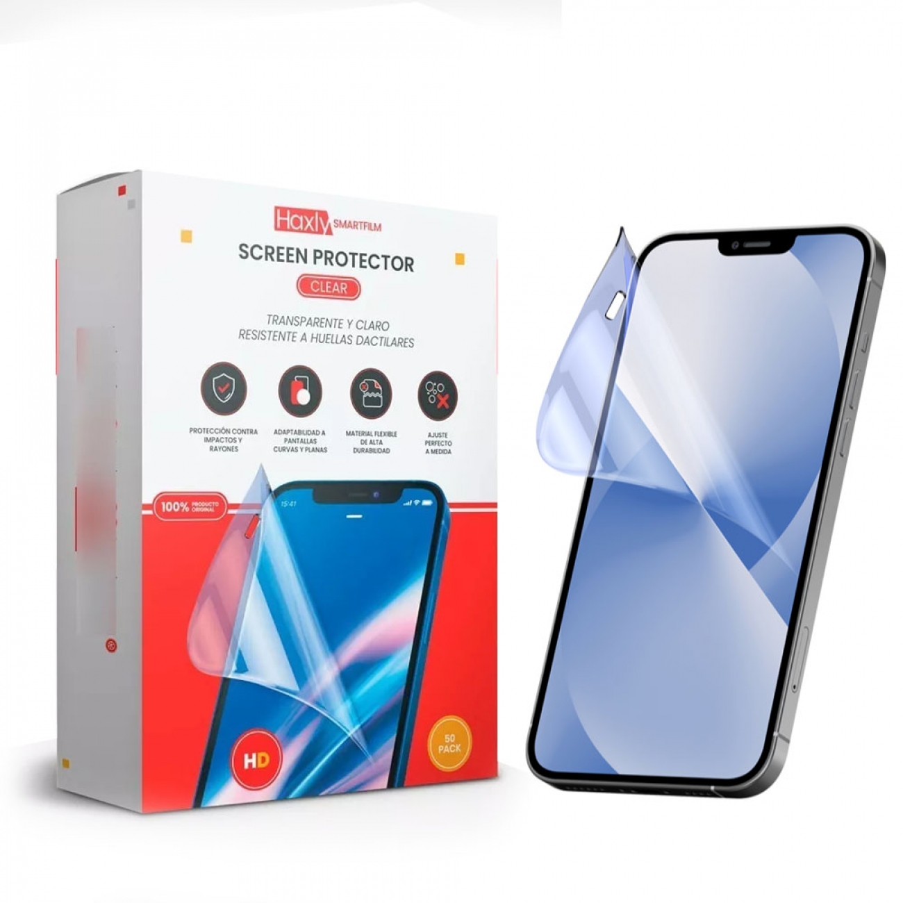 Imagen Film Para Celular Hidrogel Haxly 6267 Para Varios Modelos