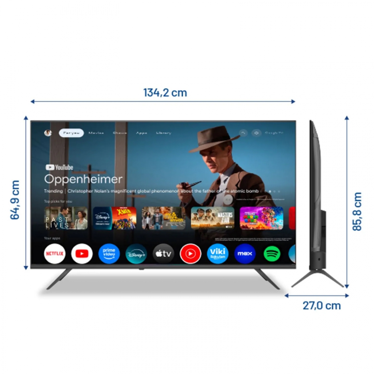 Imagen Smart Tv Led Uhd 58" Philips 58pud7310/77 Google Tv
