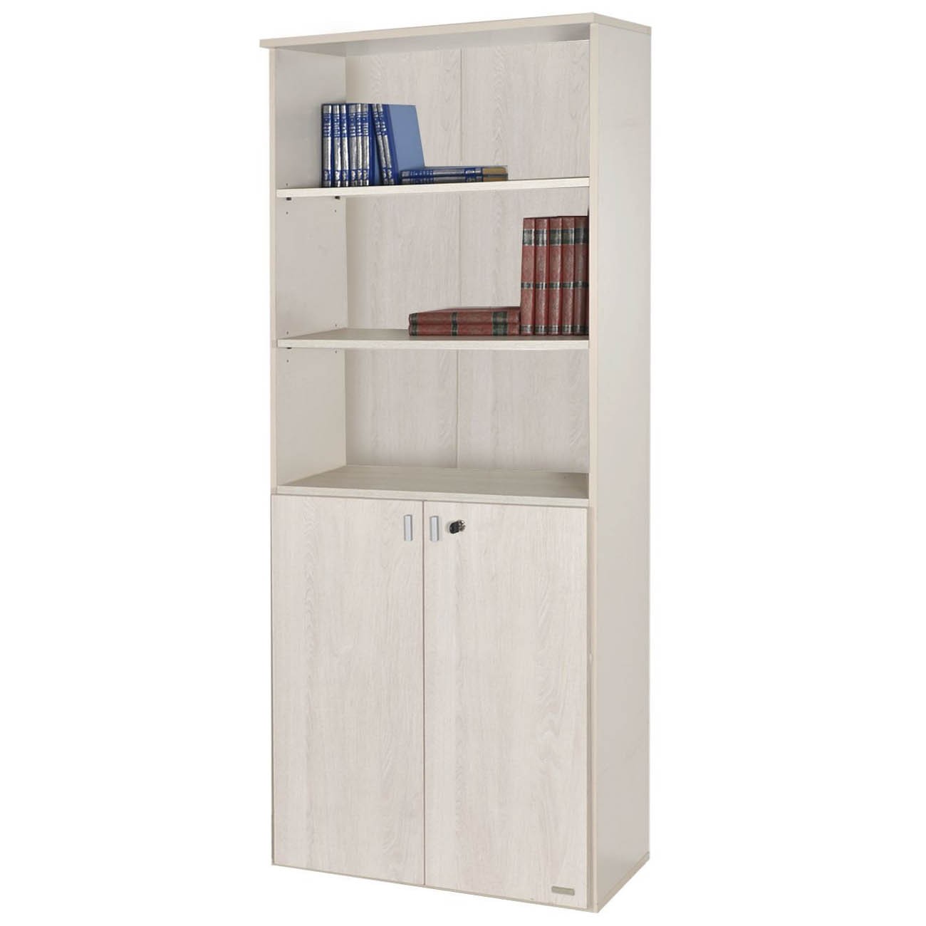 Imagen Biblioteca Puertas Bajas Platinum 530 3 Estantes Gris Andino