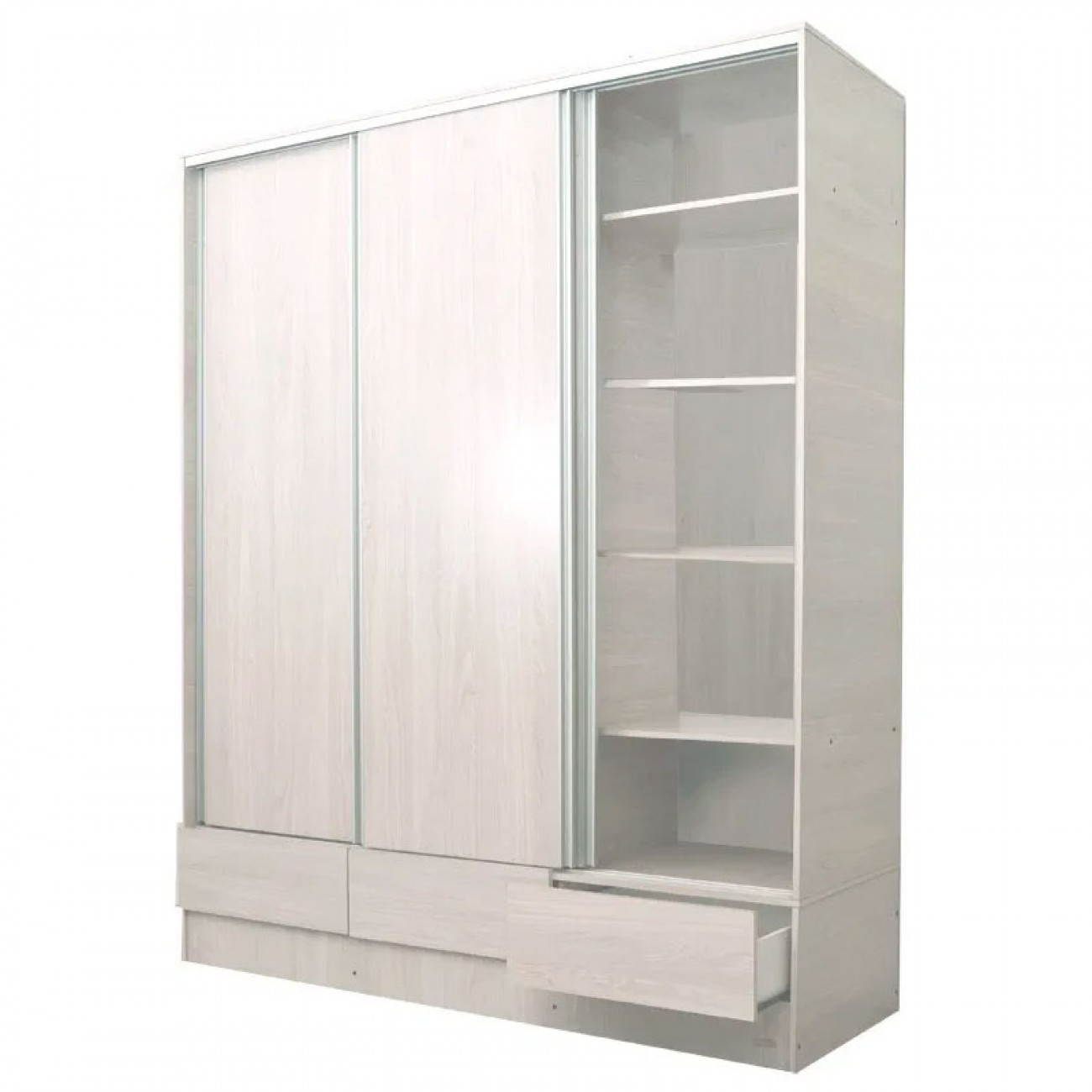 Imagen Placard Ropero Platinum 635 1,8 Mts Puertas Corredizas Gris Andino