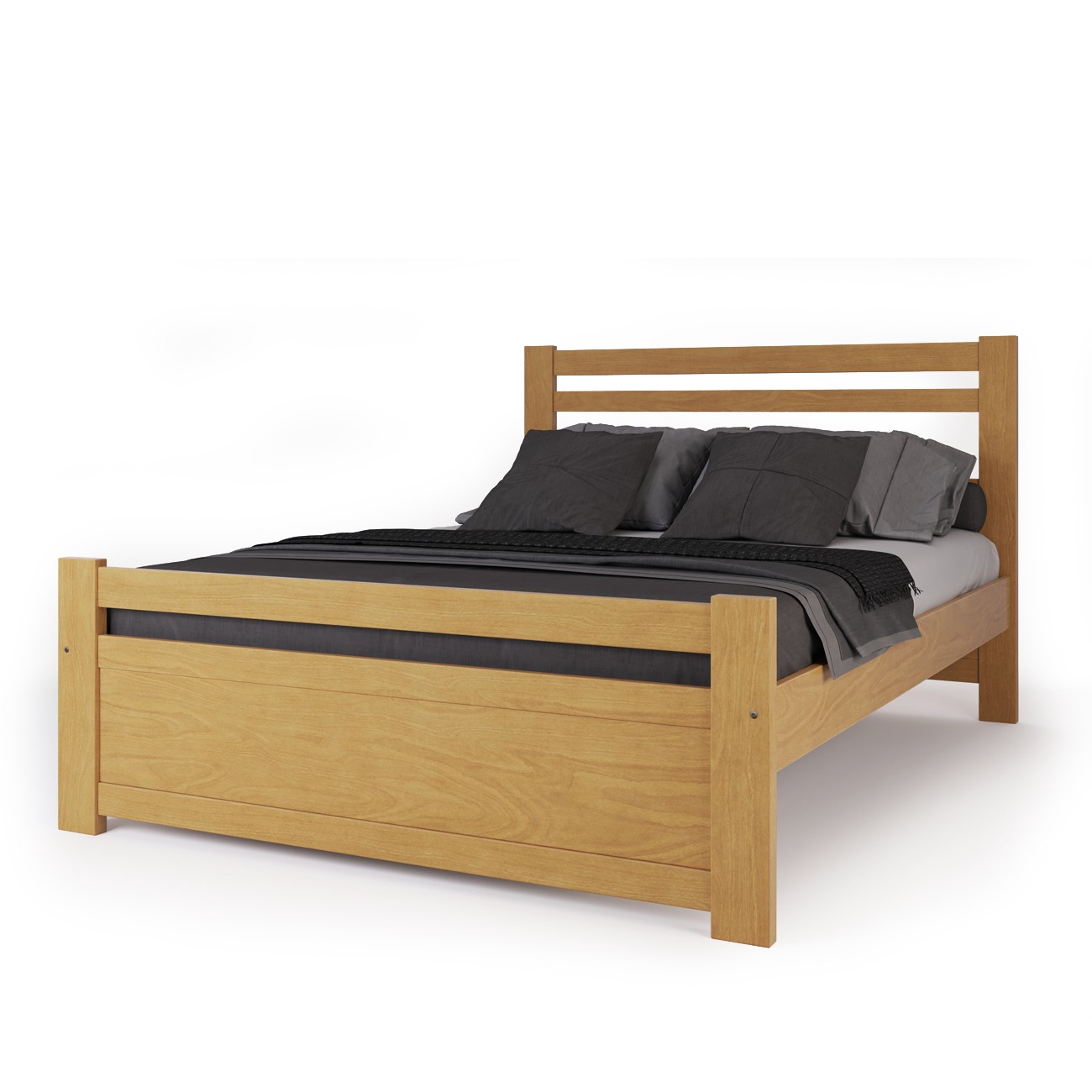 Imagen Cama 2 Plazas Inmacol 206 Pacífico Madera Maciza Miel