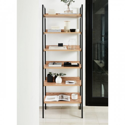 Estantería Sil-car Luci Uno 1.8 M Caño 20x20 6 Estantes Olmo