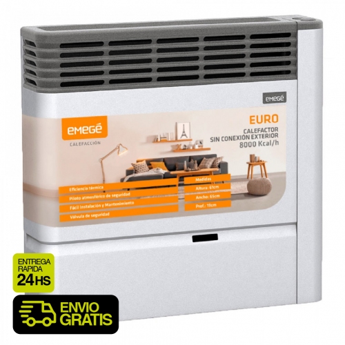 Calefactor Sin Salida Emege Euro 3180 Sce 8000 Kcal&sol;h Bigas