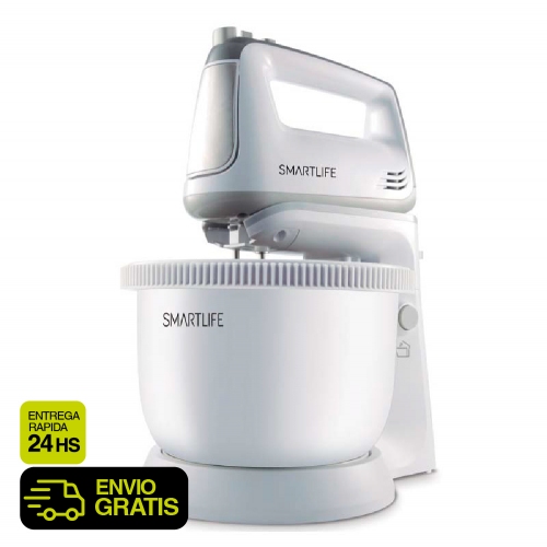 Batidora Con Bowl Plástico Smartlife Sl-hm5035pn 300w 3&period;4 Lt