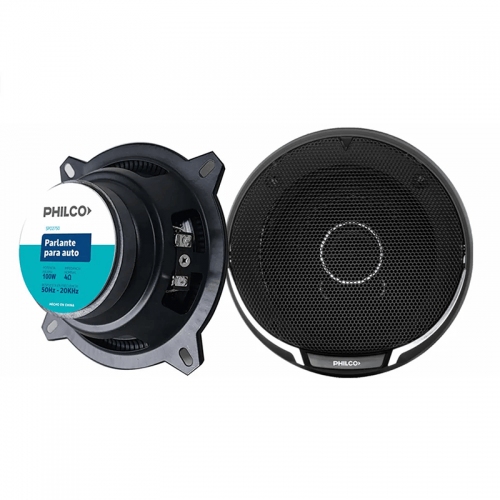 Imagen miniatura Parlante Para Auto Philco 2 V&iacute;as Coaxial 200w Negro