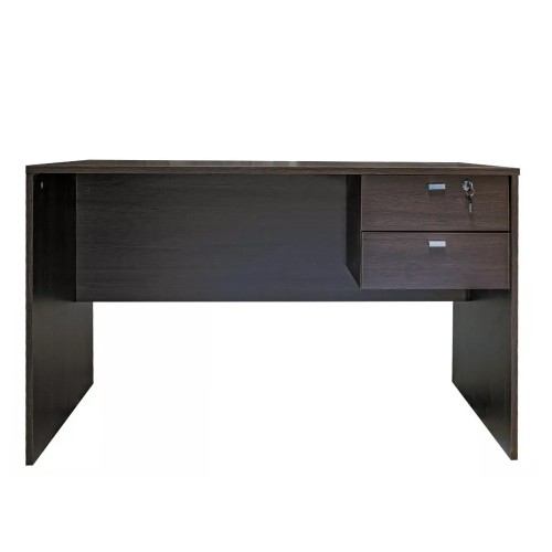 Imagen miniatura Escritorio Platinum 502 1&period;2mts 2 Cajones Con Cerradura Tabaco