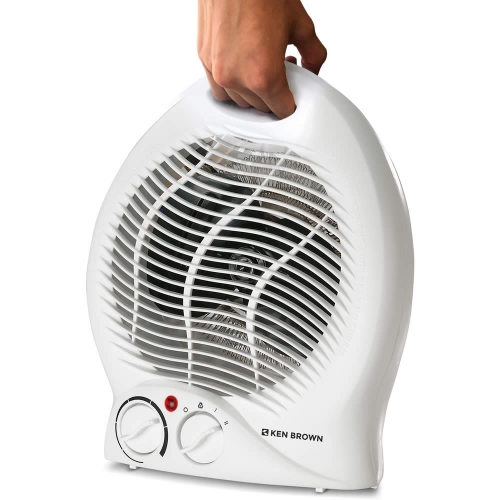 Imagen miniatura Caloventor Kenbrown Blbt-03 2000 W Termostato Blanco