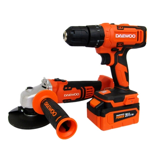 Imagen miniatura Amoladora Angular&plus;Taladro a Bater&iacute;a Daewoo Bateria Cargador