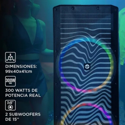 Imagen Torre De Sonido Stromberg Inspire Pro 3000W Micro y Control
