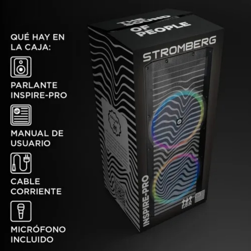 Imagen miniatura Torre De Sonido Stromberg Inspire Pro 3000W Micro y Control
