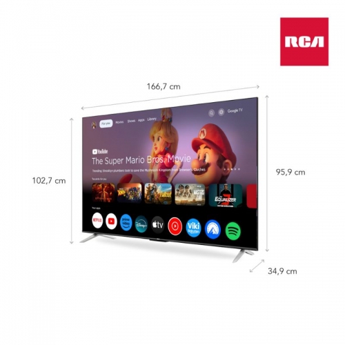 Imagen miniatura Smart TV 75" UHD 4K RCA G75P7UHD Google TV HDMI USB