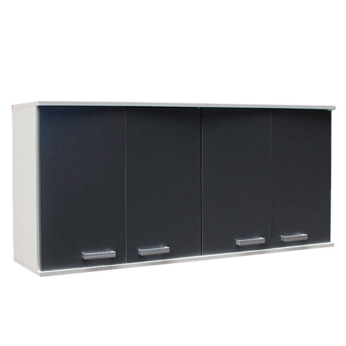 Alacena Platinum 3043 4 Puertas Blanco&sol;Gris Grafito