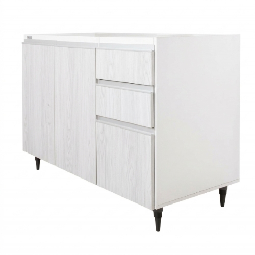 Bajo Mesada Platinum 3002-0I 1&period;20M 2 Ptas 3 Caj Gris Andino