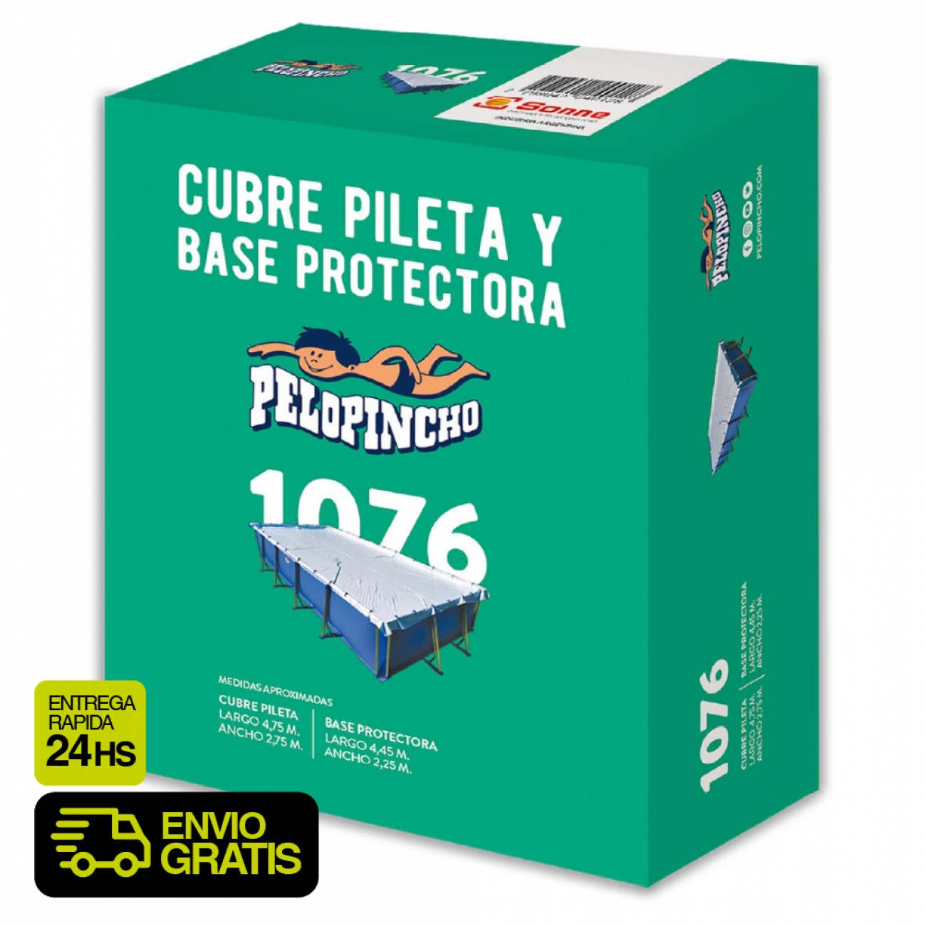 Imagen Cubre Pileta Y Base Para Pelopincho Modelo 1076