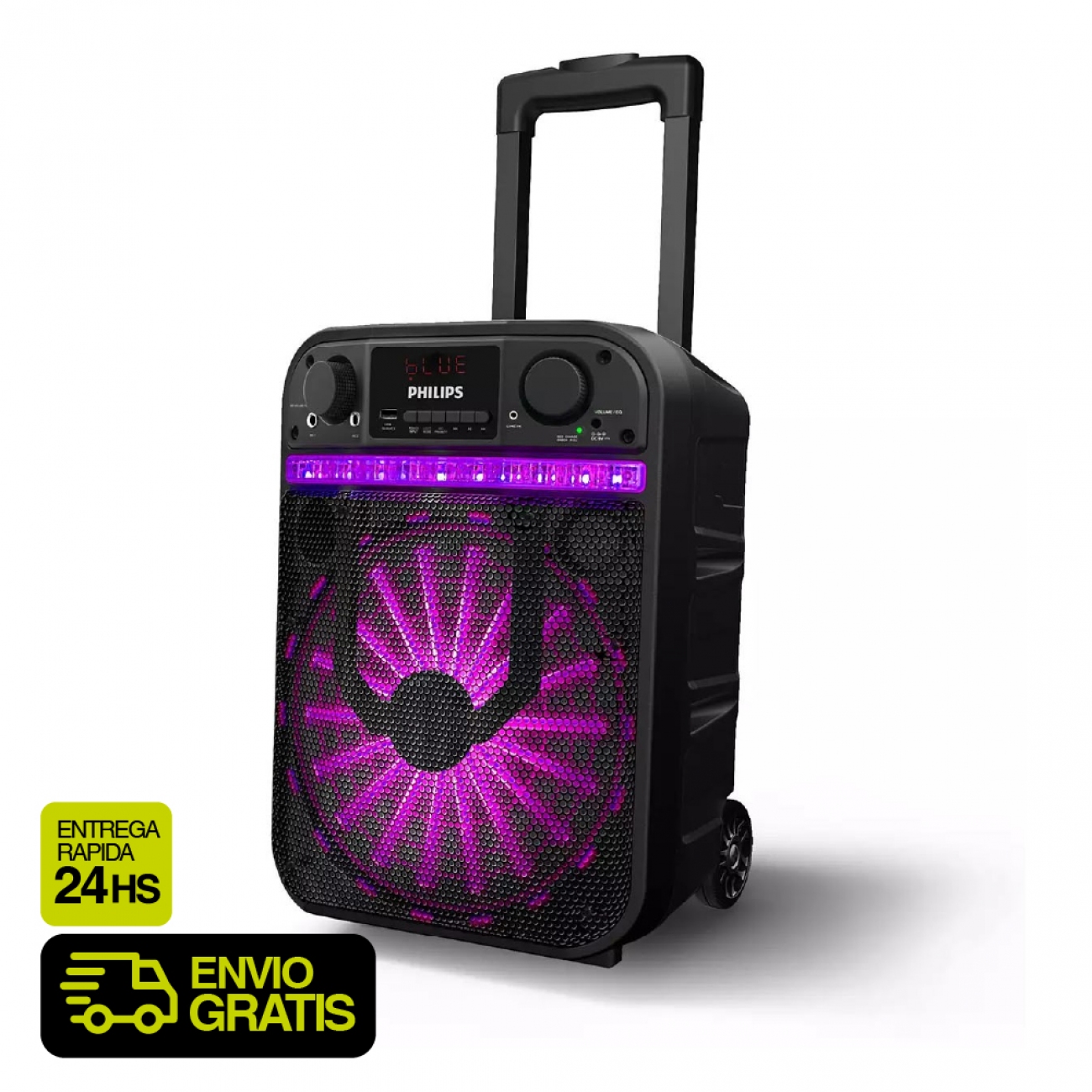 Imagen Parlante Port&aacute;til Philips Tax2206&sol;77 20w Rms Karaoke Luces