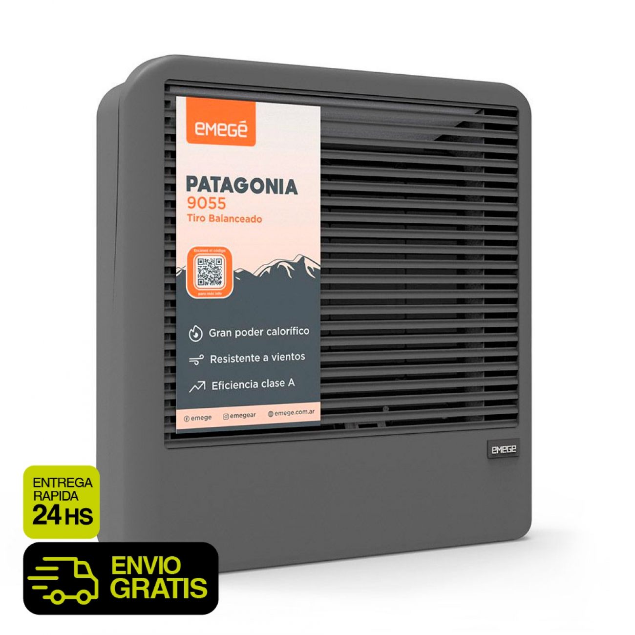 Imagen Calefactor Tiro Balanceado Emege Patagonia 9055 5500 Cal Mg