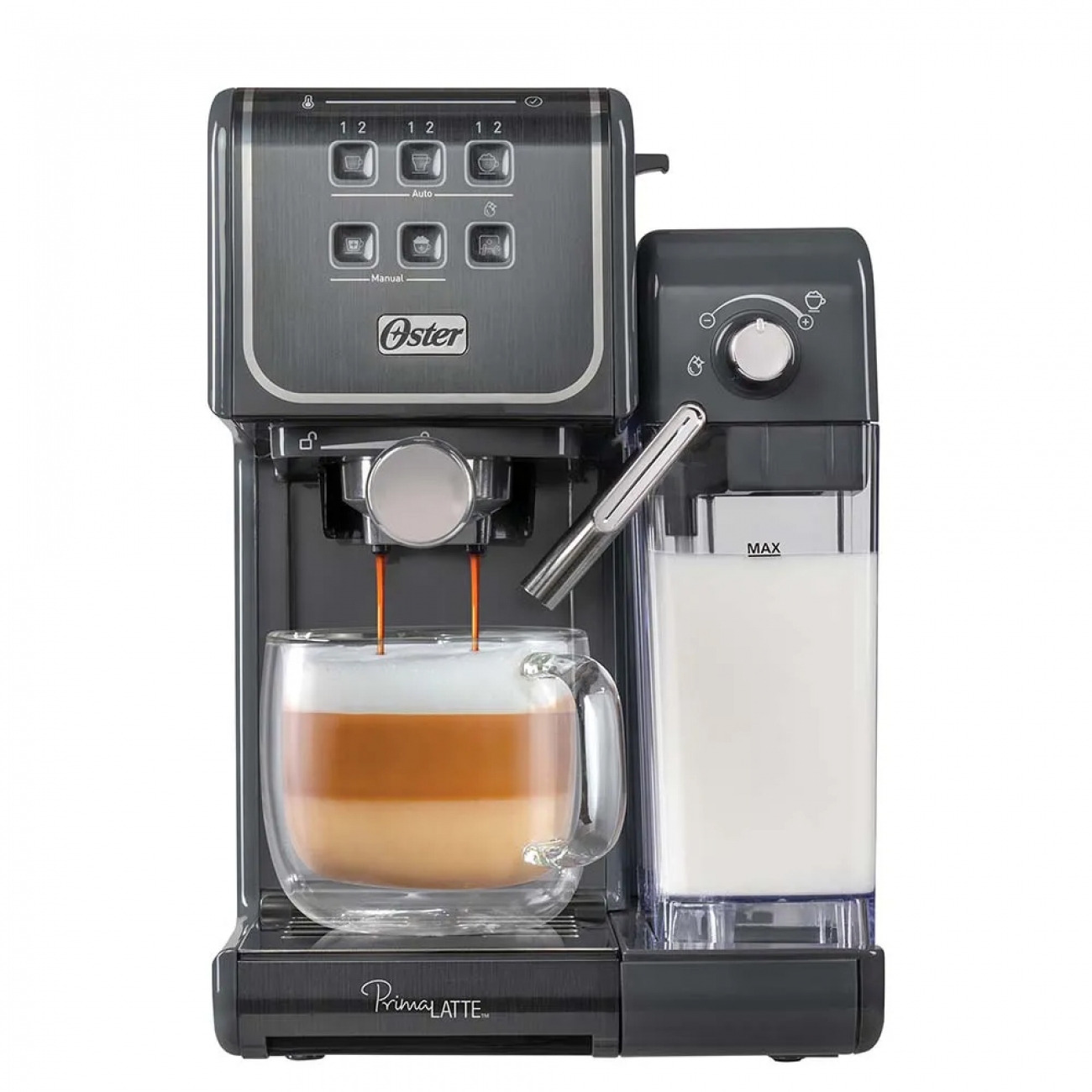 Imagen Cafetera Expreso Oster Bvstem6801 19 Bar Para C&aacute;psulas Negra