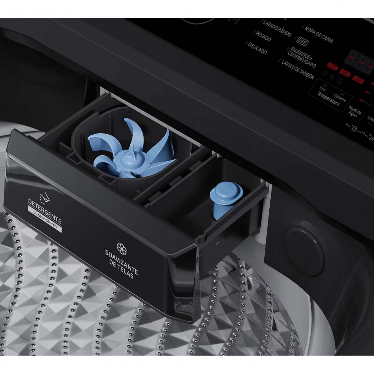 Imagen Lavarropas Autom&aacute;tico Inverter Samsung Wa85 Black 8&comma;5 Kg