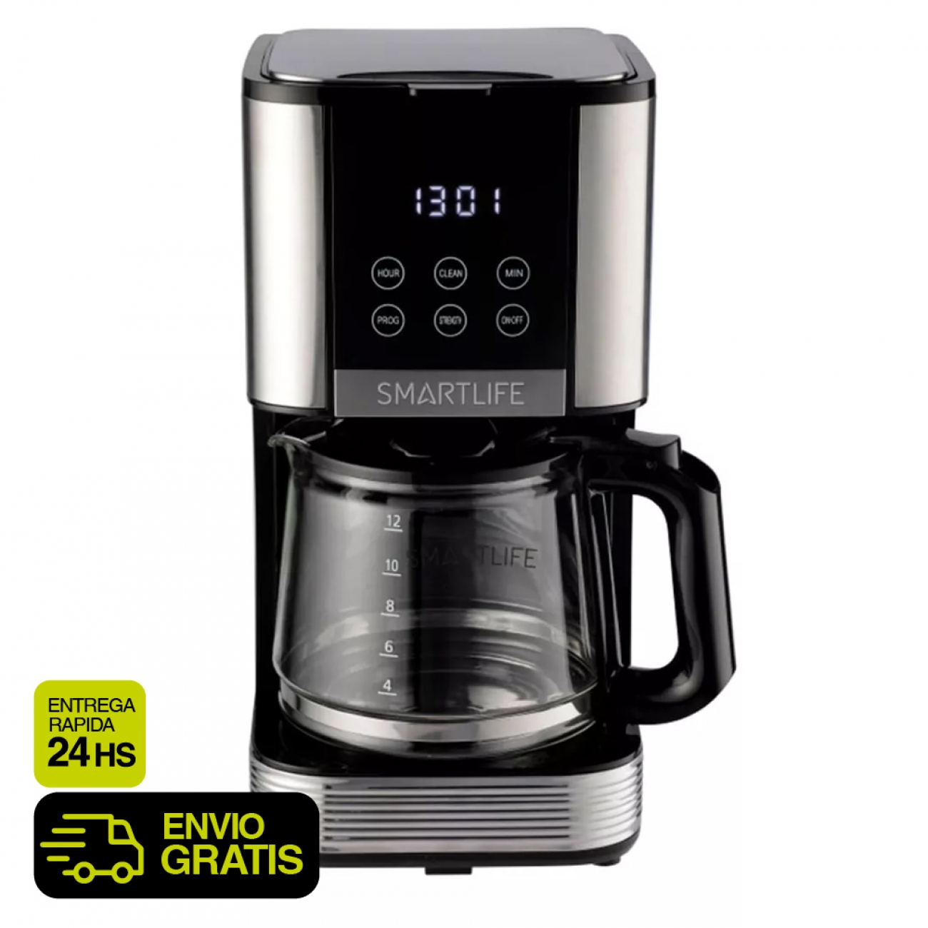 Imagen Cafetera De Filtro Smartlife Sl-cmd1520 Digital 1&period;5 Lts