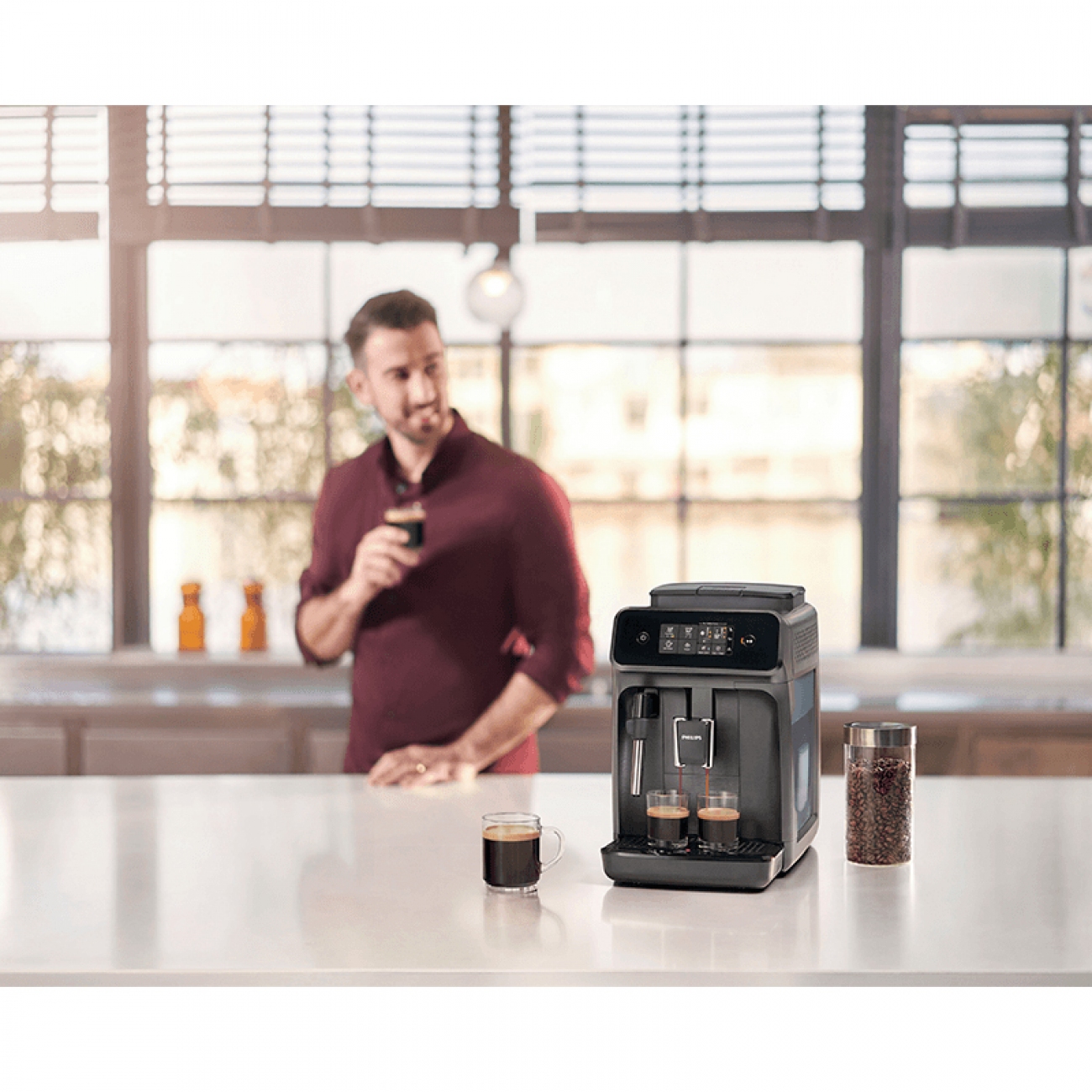 Imagen Cafetera Expresso Autom&aacute;tica Philips Ep1220&sol;02 1&comma;8 Lts 15bar