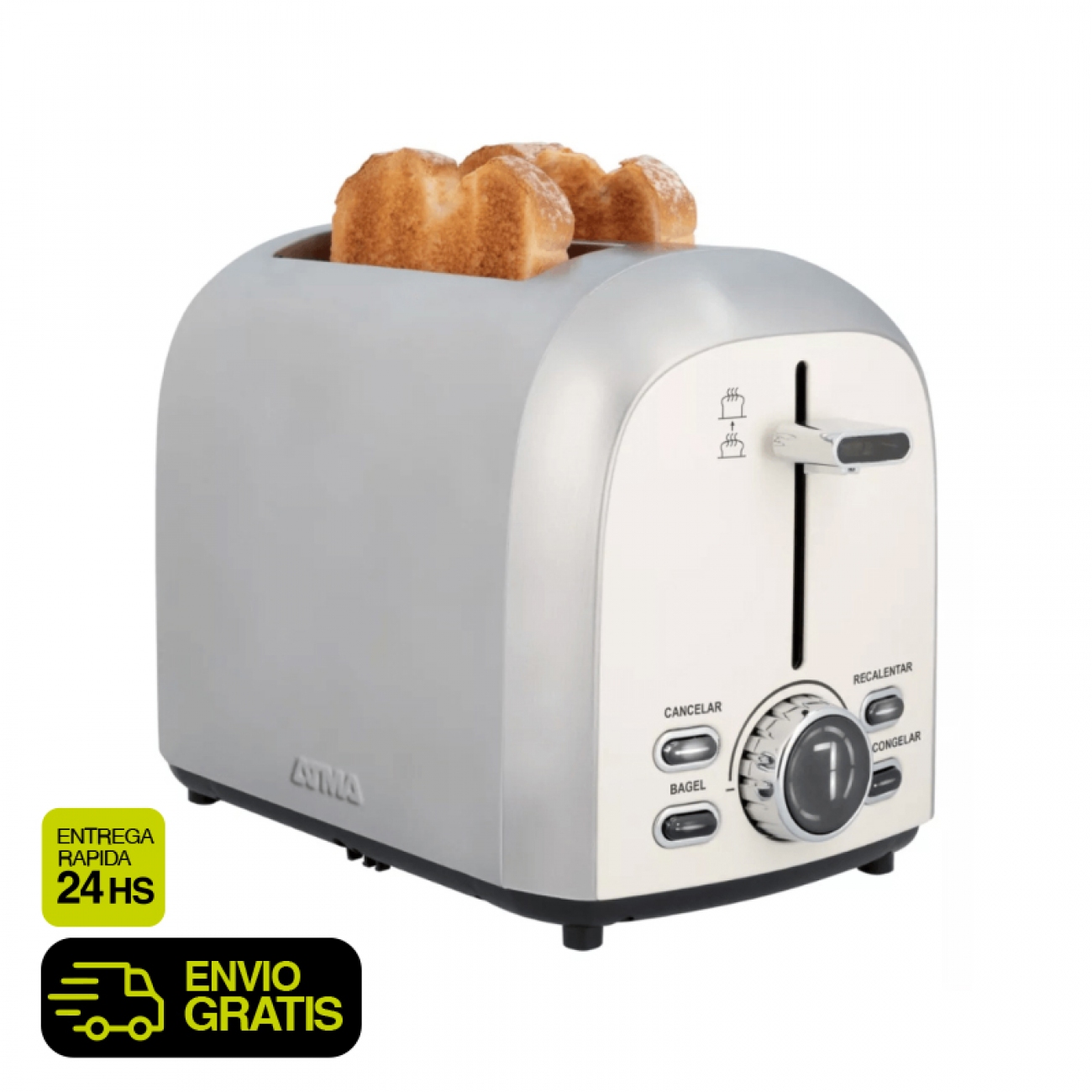 Imagen Tostadora Digital Atma To015idp 925w 2 Bandejas 7 Niveles