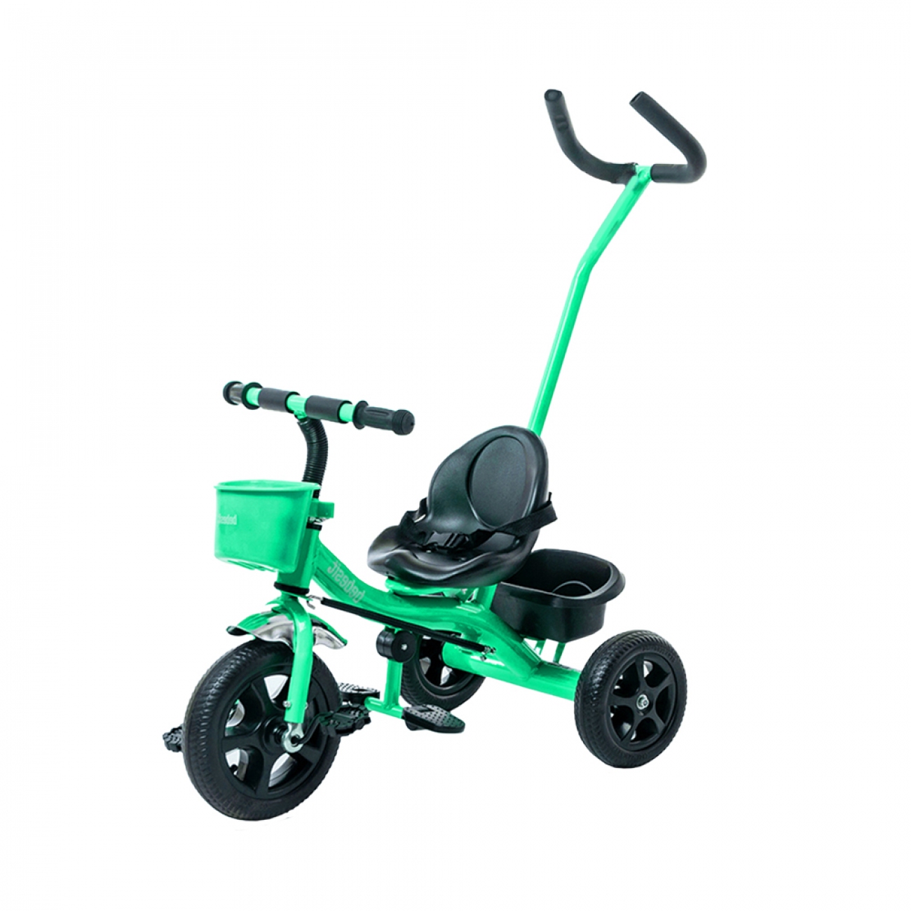 Imagen Triciclo Bebesit Sl-1701-a Con Canasto Y Cinturon Verde