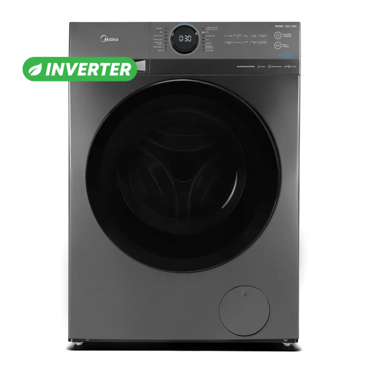 Imagen Lavasecarropas Midea Mf200d120b/t-a1 1400rpm