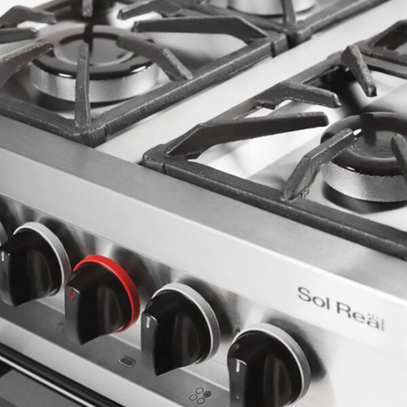 Imagen Cocina Sol Real 575-gnvv 4h Reja Fundici&oacute;n Pta. Vidrio