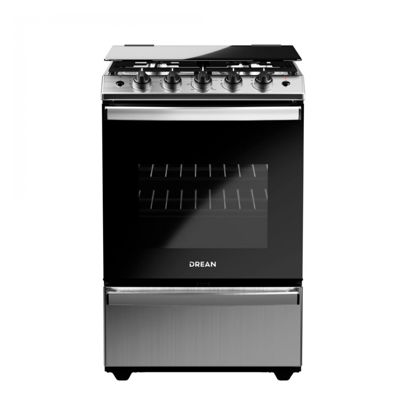 Imagen Cocina A Gas Drean Cd5617ai0 Acero Inoxidable 4 H Air Fryer