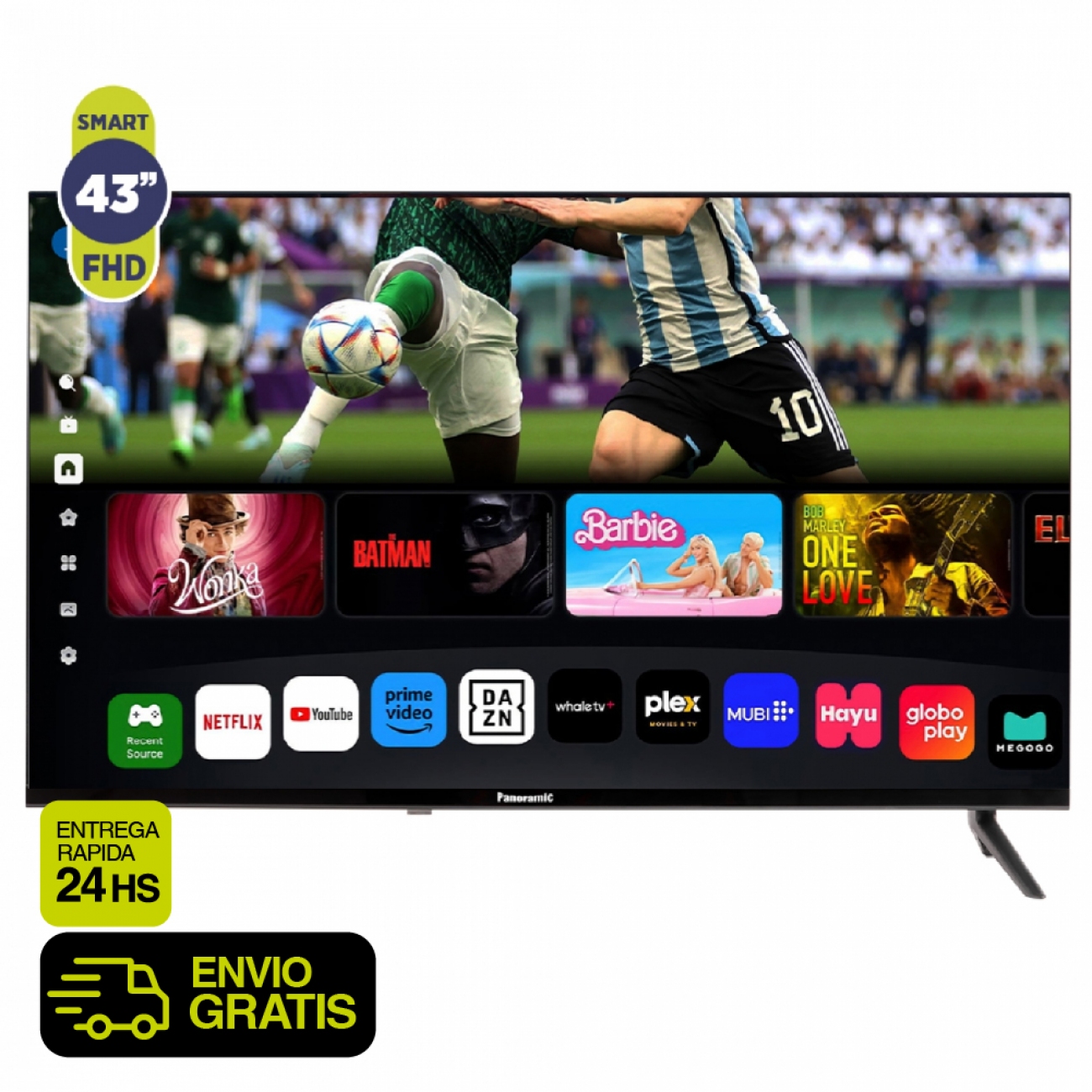 Imagen Smart Tv Led Fhd 43" Panoramic Pan-43st005-2w Whale Os