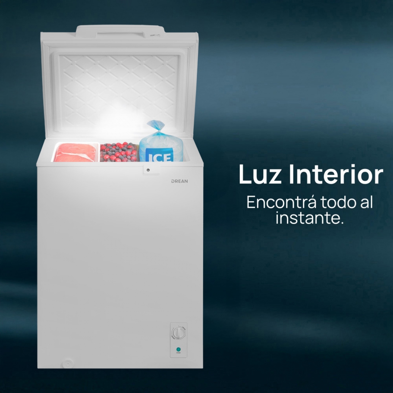 Imagen Freezer Horizontal DREAN FHDR143CB 143 Lts Inverter