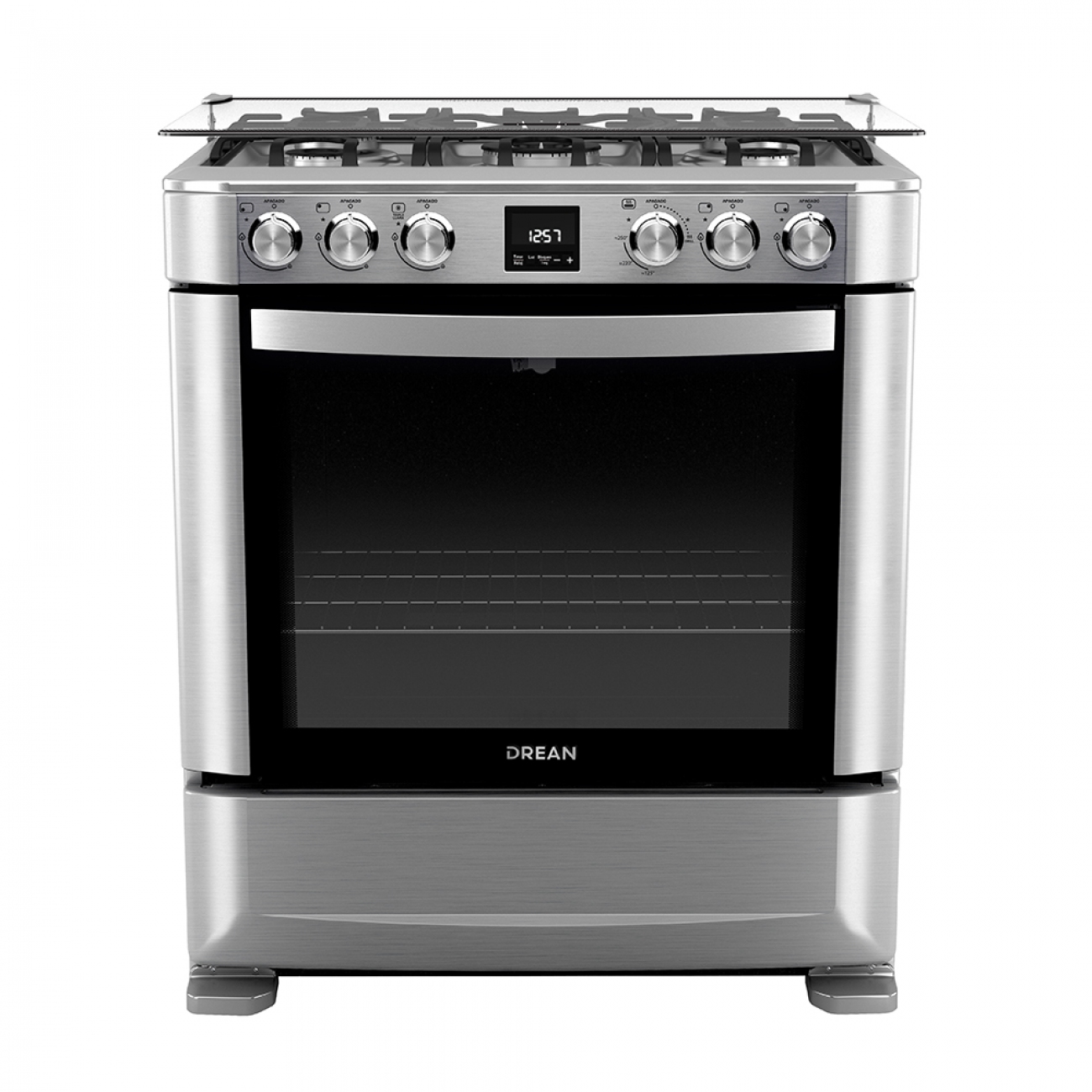 Imagen Cocina A Gas Drean Cd7609ei 4 Hornallas Multigas Inox