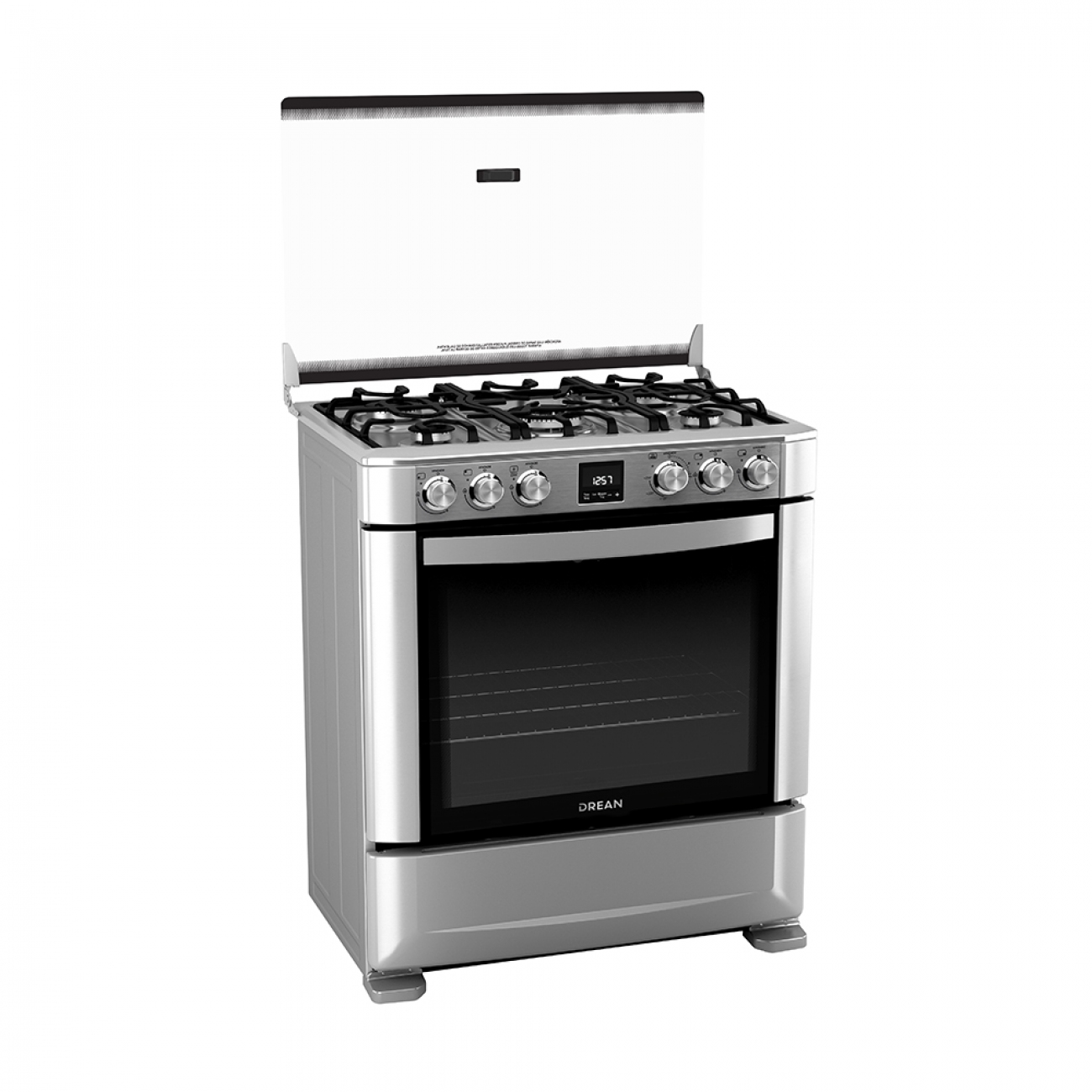 Imagen Cocina A Gas Drean Cd7609ei 4 Hornallas Multigas Inox