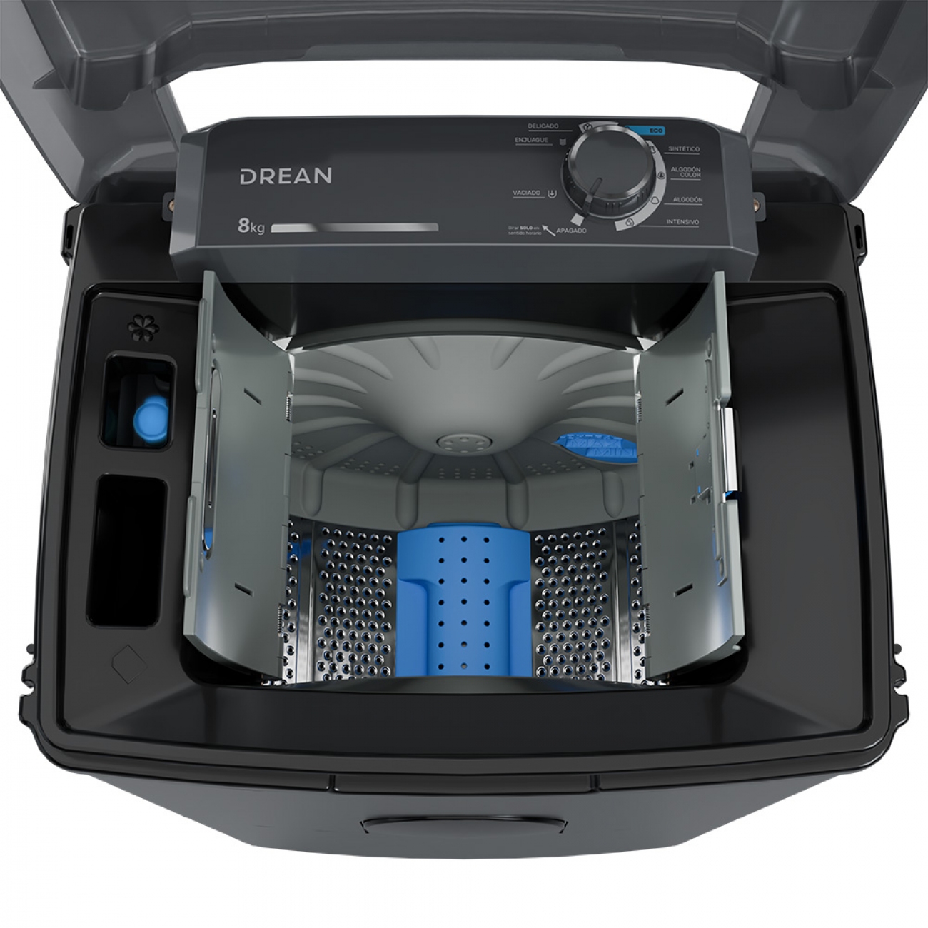 Imagen Lavarropas Semiautomatico Drean Ltdr87sg0 8kg 7 Programas