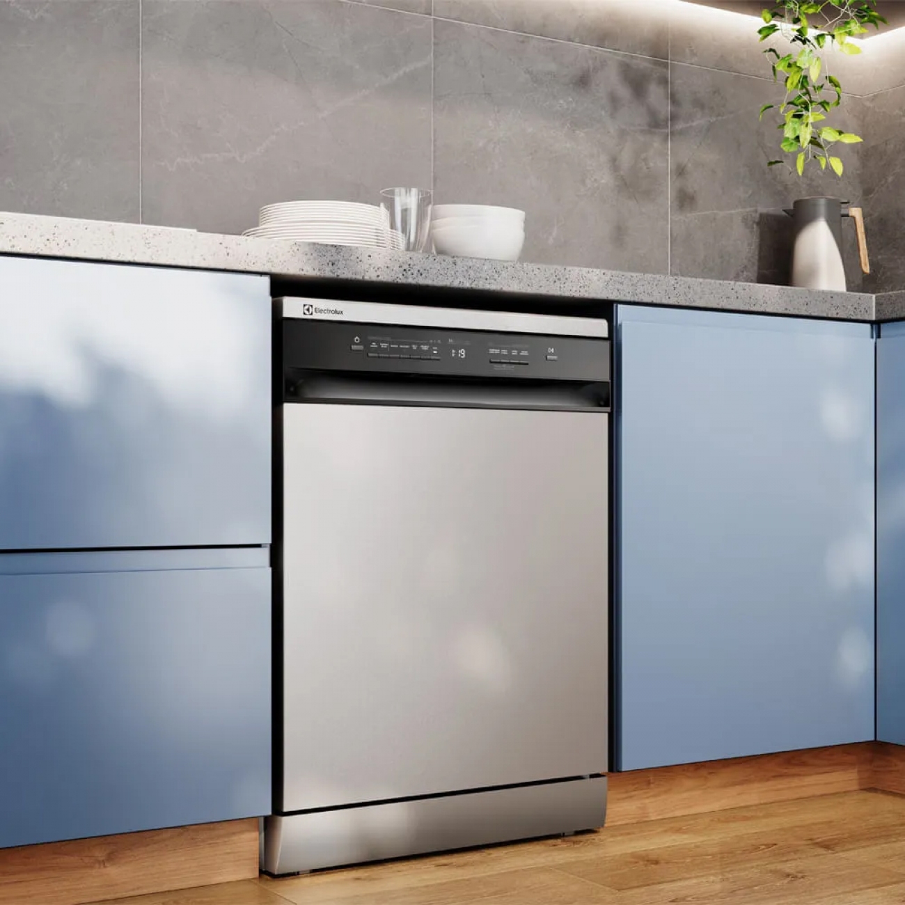 Imagen Lavavajillas Electrolux Ls14e 14 Cubiertos Display Led Inoxi