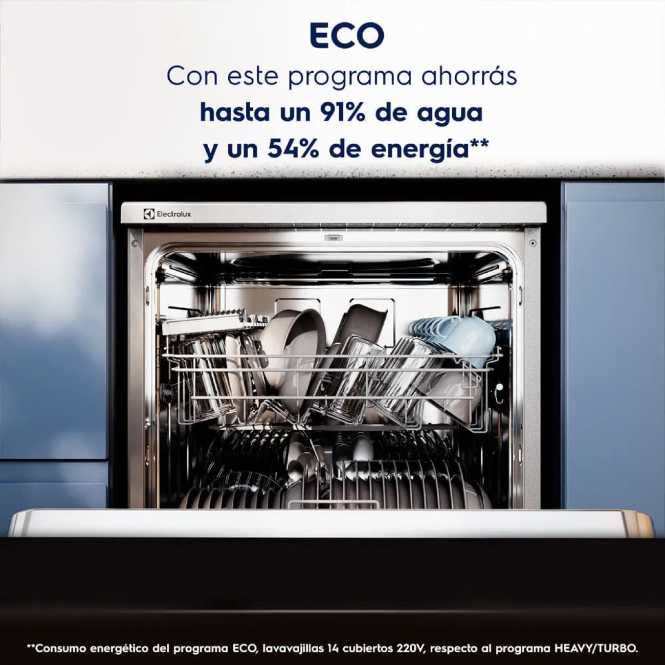 Imagen Lavavajillas Electrolux Ls14e 14 Cubiertos Display Led Inoxi