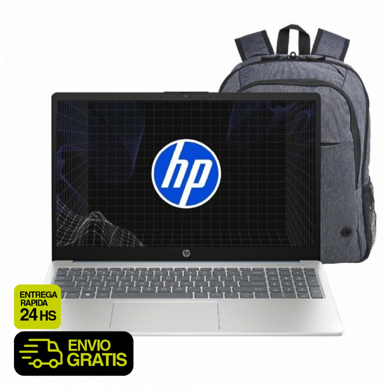 Imagen Notebook Hewlett Packard AMD Ryzen 5 8Gb 512Gb 15&period;6" Wind 11