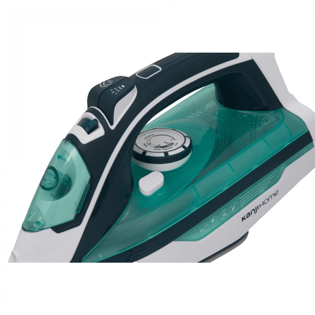 Imagen Plancha A Vapor Kanji Pl2403 2200w Base Ceramica