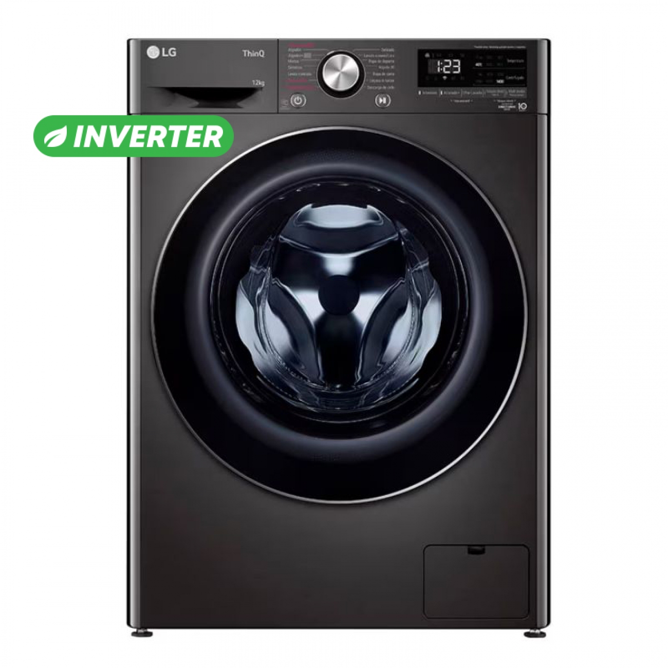 Imagen Lavarropas Autom Inverter Lg Wm12bvc4s6 12k 1400rpm Negro
