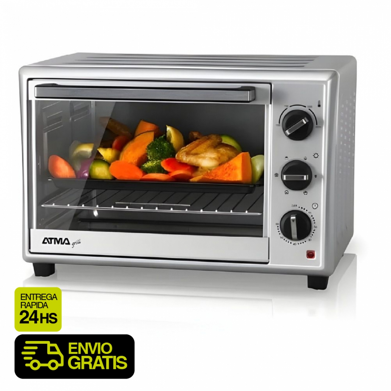 Imagen Horno El&eacute;ctrico Atma HGA4022PI 40Lts 1800W Grill Convec