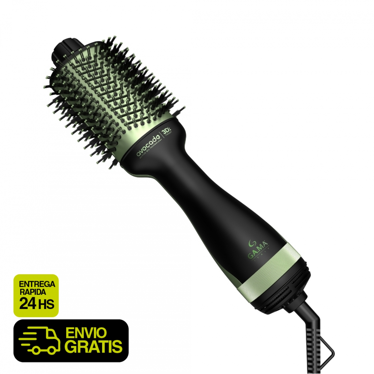 Imagen Cepillo Rizador Gama Gapow 1300W Avocado Power