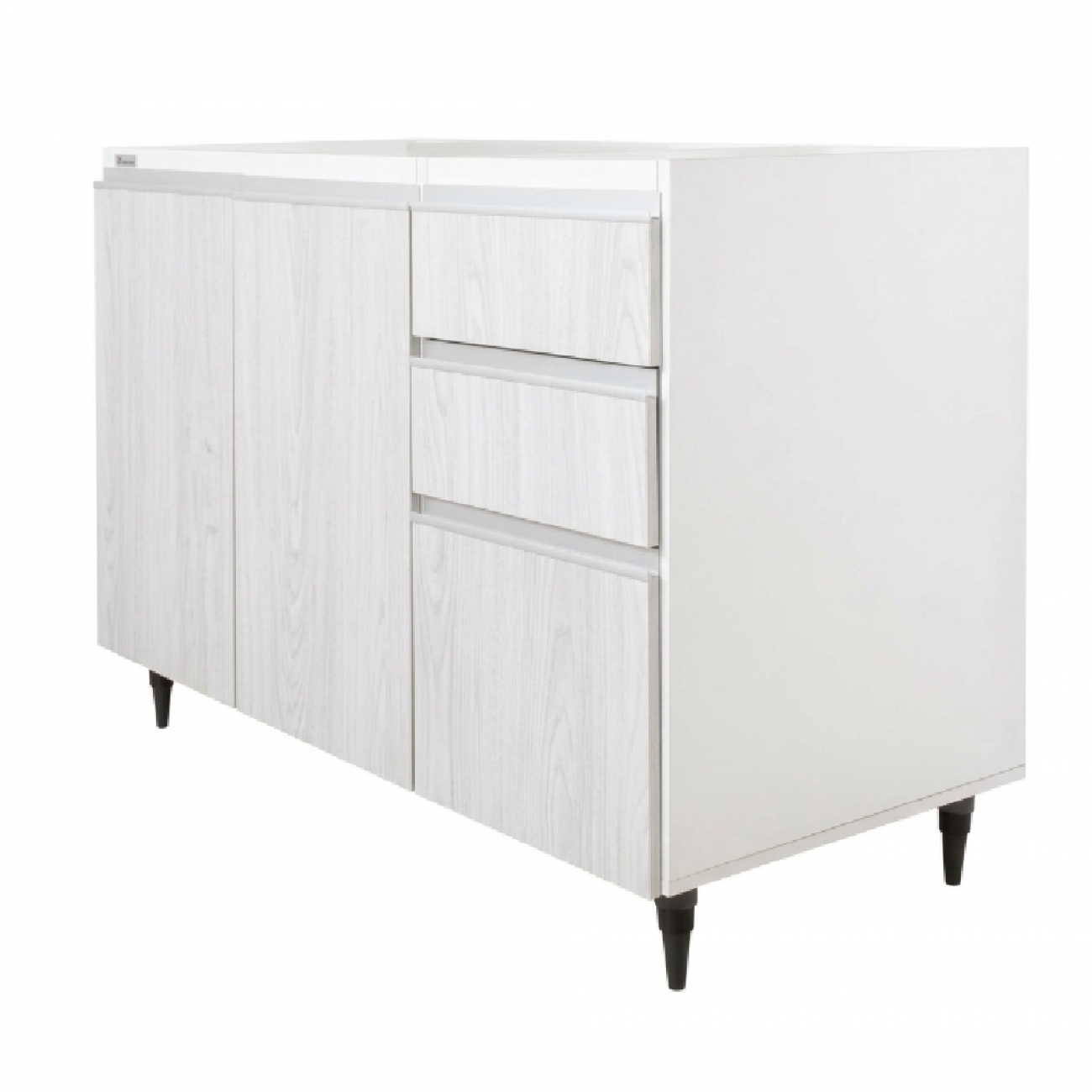 Imagen Bajo Mesada Platinum 3002-0I 1&period;20M 2 Ptas 3 Caj Gris Andino